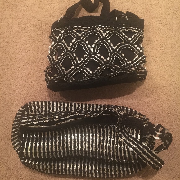 Black Recycle hang bag - Picture 1 of 4